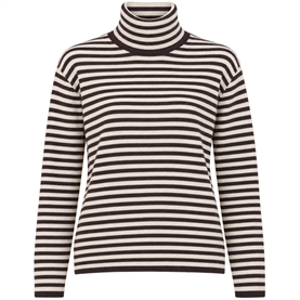 Max Mara MXMOTTELIA Strik, Beige Pinstripes