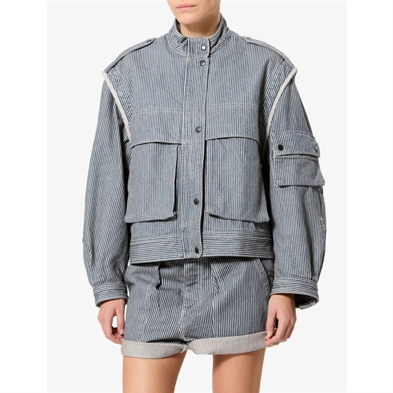 Isabel Marant Etoilé Edany Jakke, Blue/White