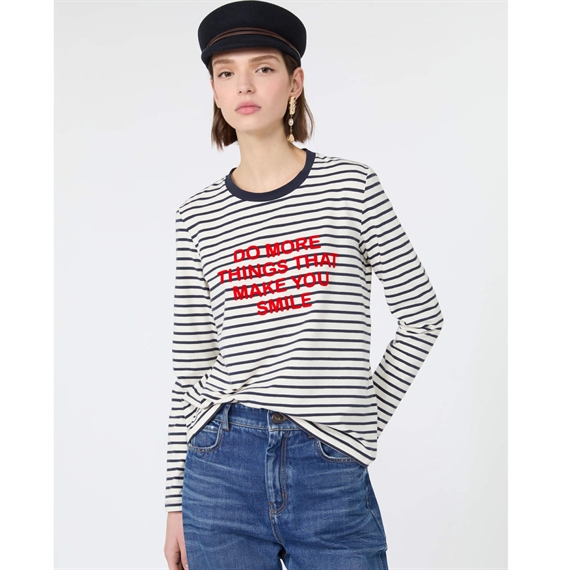 Weekend Max Mara WKDVICINO Bluse, Navy Pinstripes