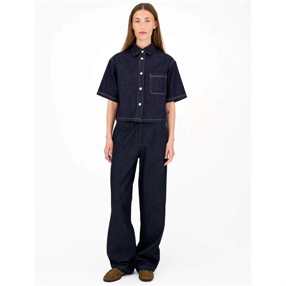 Ivy Copenhagen IVY-Malika Casual Bukser, Dark Rinse