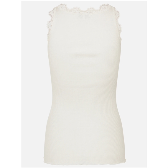Rosemunde RWBabette Long Lace Top, Ivory