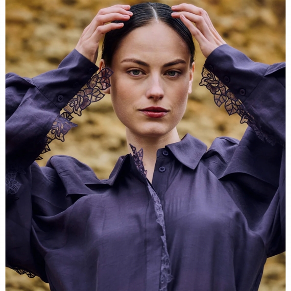 Copenhagen Muse CMMOLLY Skjorte, Plum Perfect
