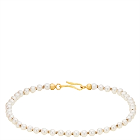 Dulong Vega Soul Ferskvandsperler Armbånd, 18K Guld