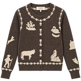 Sea New York Margeurite Cardigan, Coffee