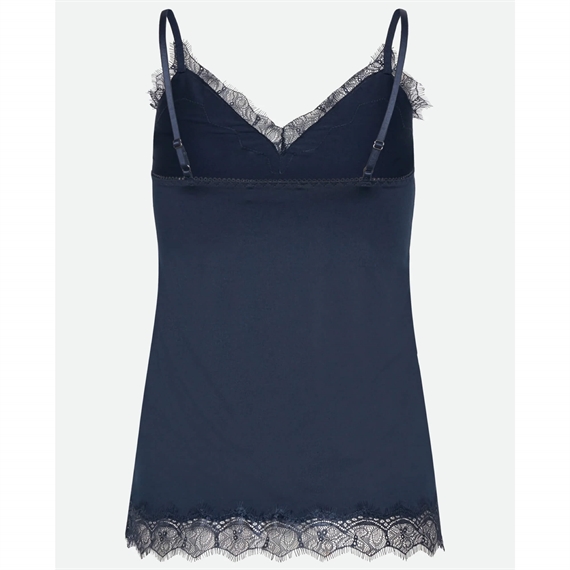Rosemunde RW Bridget SL Lace Strap Top, Navy