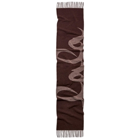 Lala Berlin Lala Scarf 4 Wool Mix, Brun