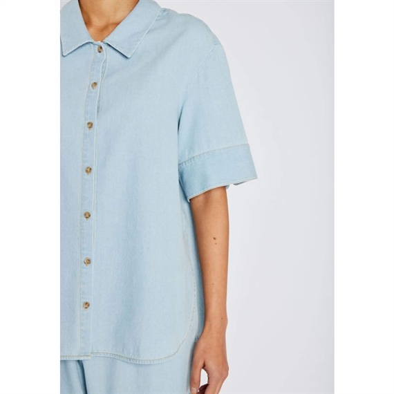 Heartmade HMMatea Skjorte, Light Blue Denim