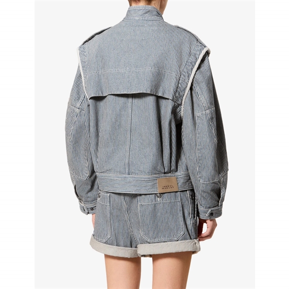 Isabel Marant Etoilé Edany Jakke, Blue/White