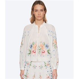 Sea New York Serafina Embroidery Bluse, Cream