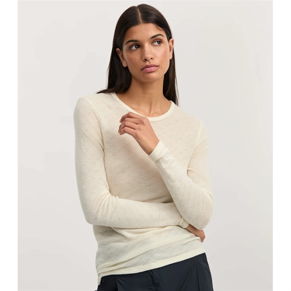 Aiayu Lumae Long Sleeve Bluse, Pure Ecru