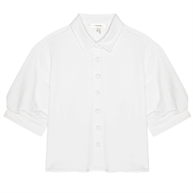 FRAME The Billow Sleeve Skjorte, Hvid