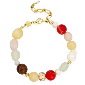 Anni Lu Seaside Armbånd, Caramel Cream