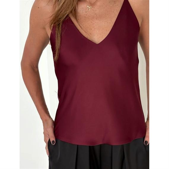 Karmamia Camisole Top, Semi Rich Wine