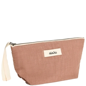 Aiayu Linen Pouch Mini, Desert Blush 