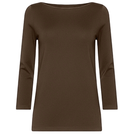 Wolford Cordoba Top Long Sleeve, Roasted Tea