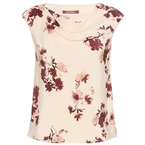 Max Mara Studio MSTPIOGGIA Top, Bordeaux