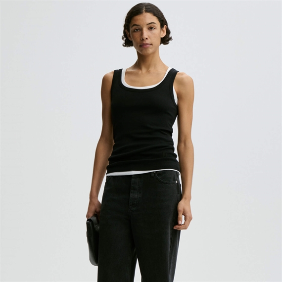 By Malene Birger Dali Tanktop, Sort