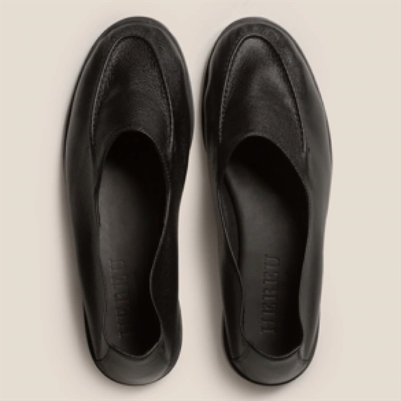 Hereu Juliol W Supple Shiny Loafer, Sort