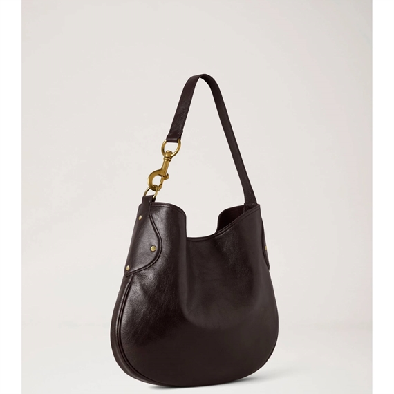 Mulberry Hackney Shoulder Ebony Shiny Buffalo