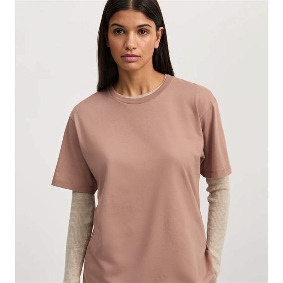 Aiayu Classic Circular T-shirt, Desert Blush