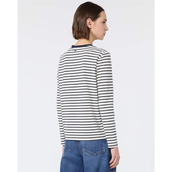 Weekend Max Mara WKDVICINO Bluse, Navy Pinstripes