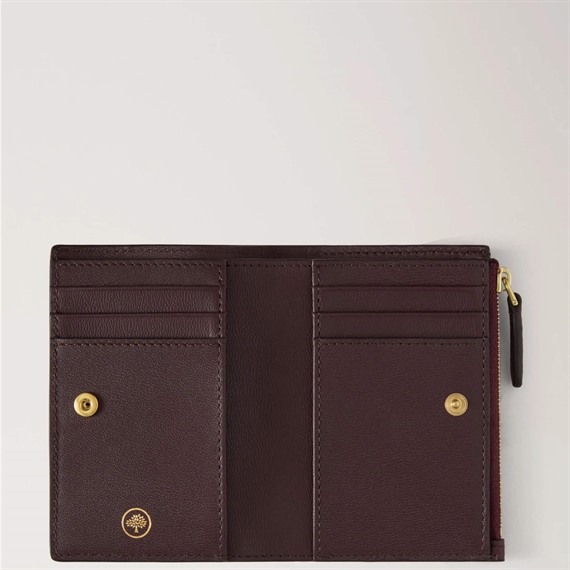 Mulberry Continental Bifold Zip Wallet, Oxblood