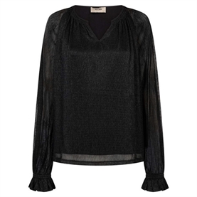 Mos Mosh Ximena Glam Bluse, Sort