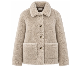 Utzon JUNMI Icelandic Merino Jakke, Mogano / Antique White