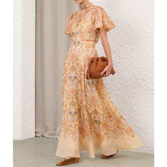 Zimmermann Valiant Bubble Bluse, Cream Toile