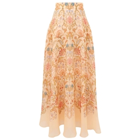 Zimmermann Valiant Circle Nederdel, Cream Toile