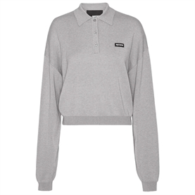 Rotate Slinky Knit Polo, Alloy