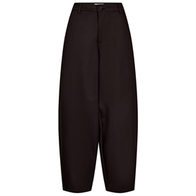 IVY Copenhagen Alice Barrel Bukser, Dark Toffe Brown