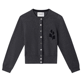 Isabel Marant Etoile Lona Cardigan, Anthracite Black