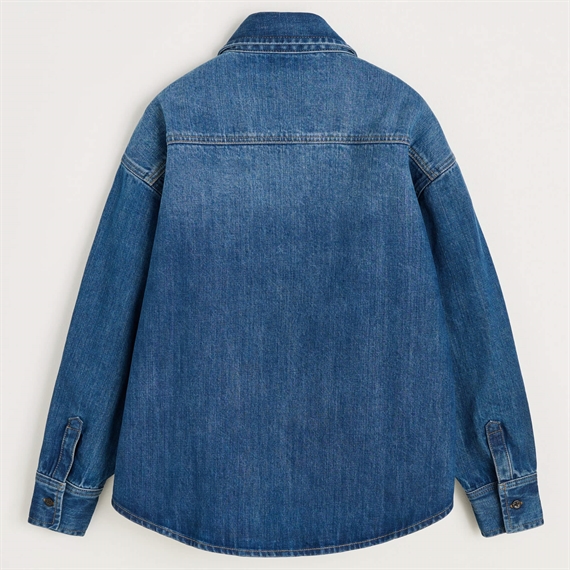 Aiayu Casy Shirt Denim, Worn Blue