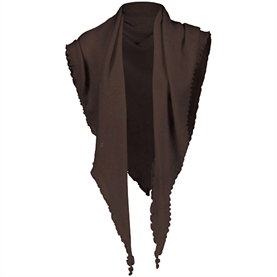 Allude Triangle Cashmere Tørklæde, Brun