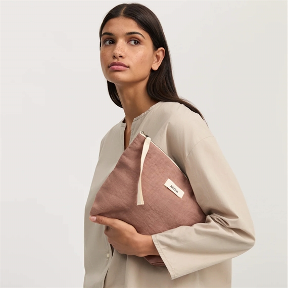 Aiayu Linen Pouch, Desert Blush 