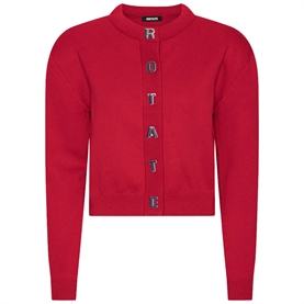 Rotate Firm Knit Cardigan, Scooter Red