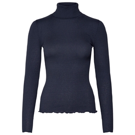 Rosemunde RWBeatha Silk Rullekrave T-shirt, Navy