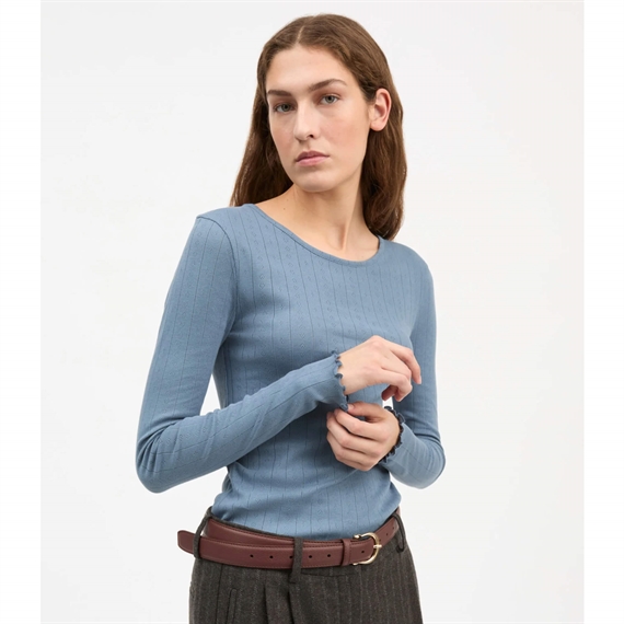 Skall Studio Edie Bluse, Faded Blue