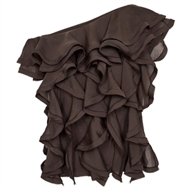 Copenhagen Muse CMTILLY One-Shoulder Bluse, Mulch