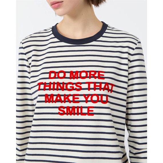 Weekend Max Mara WKDVICINO Bluse, Navy Pinstripes