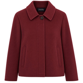 'S Max Mara SMMAZZURRA Jakke, Bordeaux