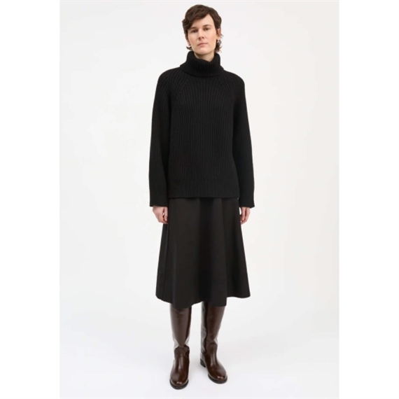 Skall Studio Omera T-neck Strik, Sort