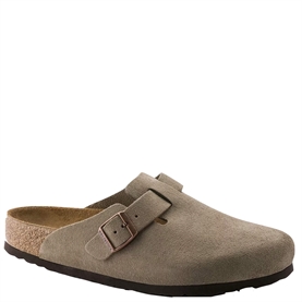 Birkenstock Boston Suede Leather Clogs, Taupe