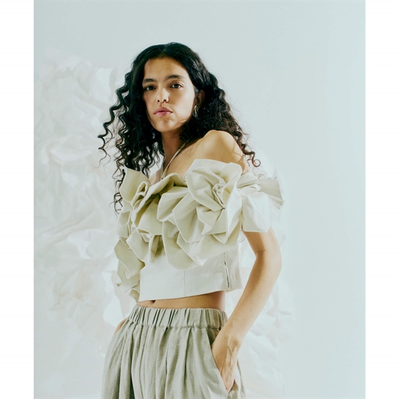 Copenhagen Muse CMSHINEY-CORSAGE Top, Jet Stream