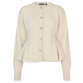 Rotate Knit Bijoux Cardigan, Egret