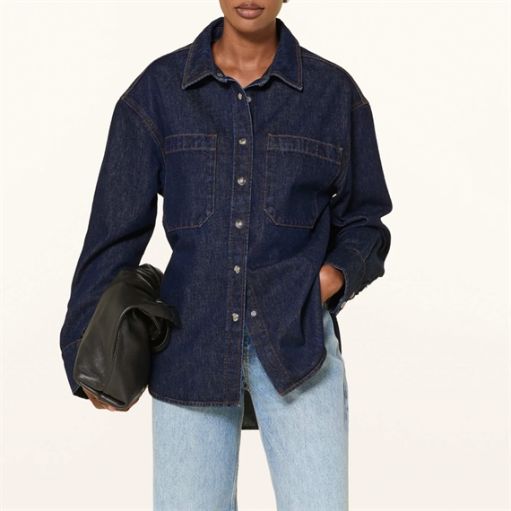 Anine Bing Samy Shirt, Unwashed Blue