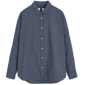 Aiayu Shirt Check Skjorte, Navy Check