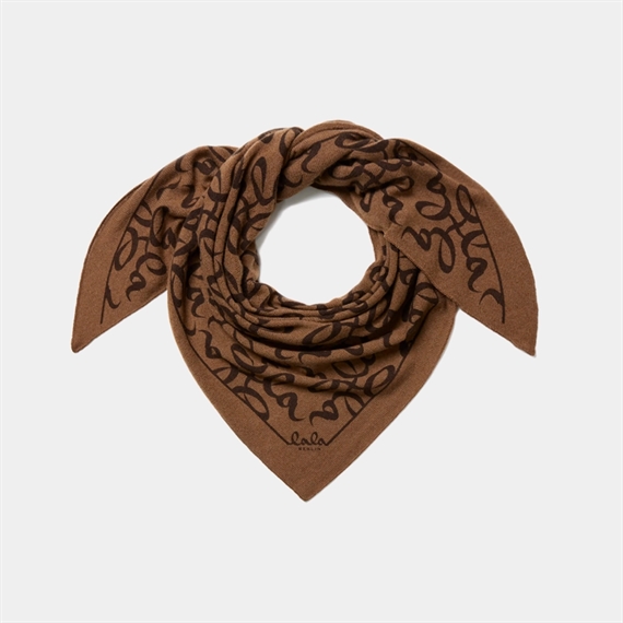 Lala Berlin Triangle Lalagram M Cashmere, Tawny