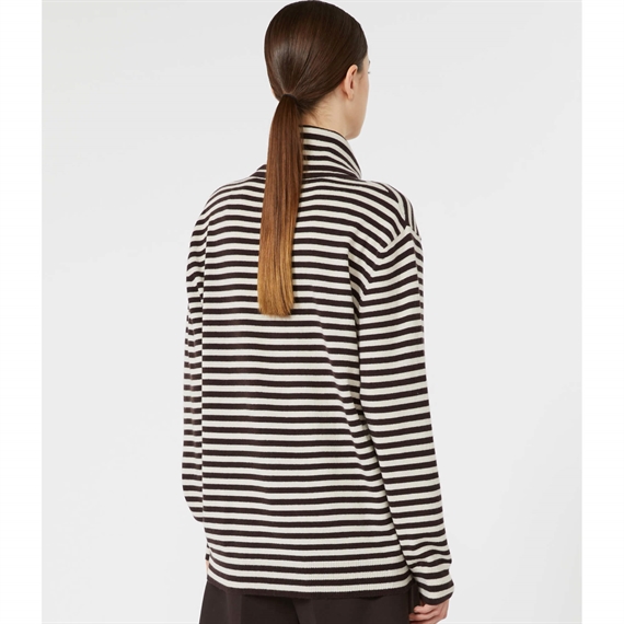 Max Mara MXMOTTELIA Strik, Beige Pinstripes